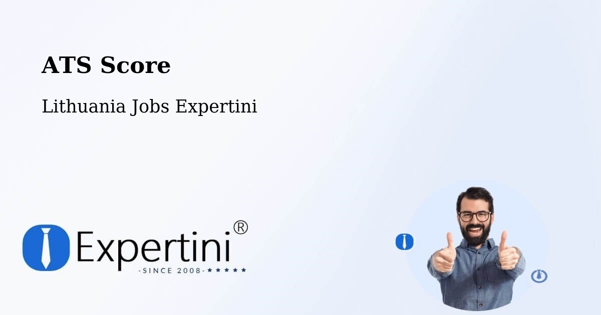 Resume ATS Score & Job Description Match Tool – Vilnius - Lithuania Jobs Expertini