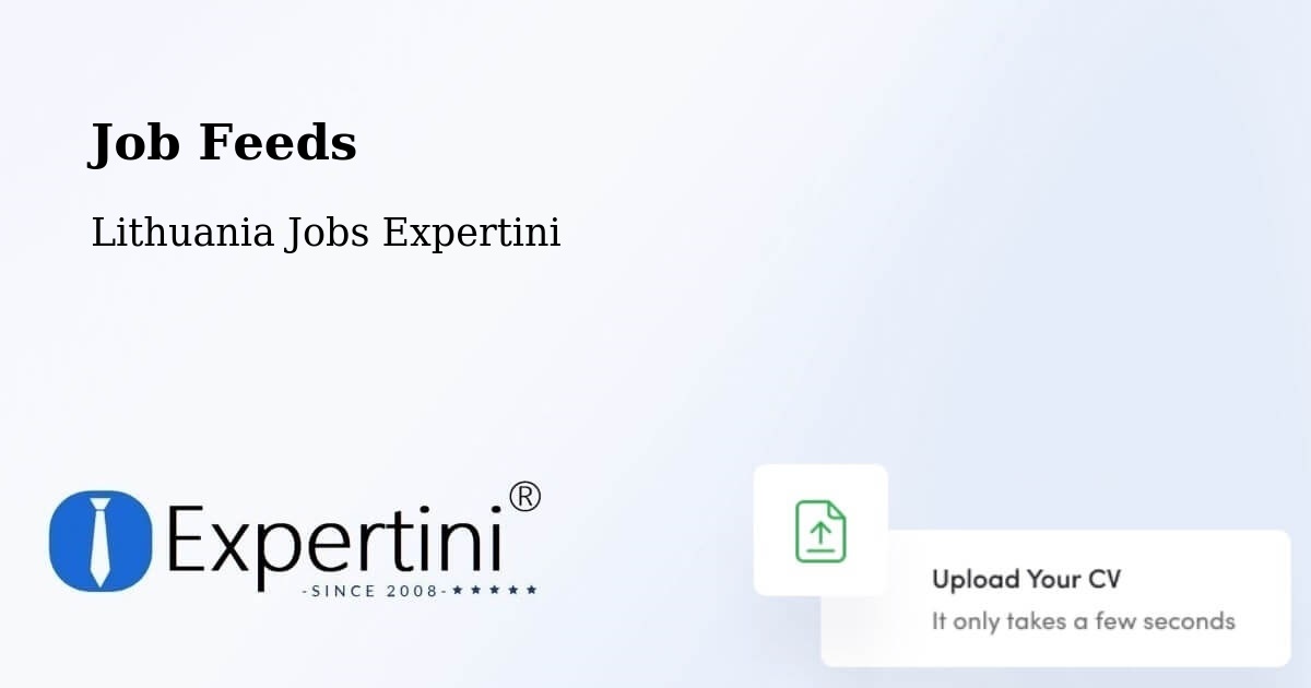Job Listings Feed – Vilnius - Lithuania Jobs Expertini