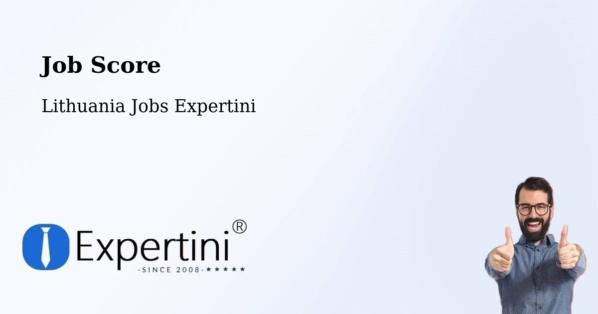 Job Score & Job Description Score Tool – Vilnius - Lithuania Jobs Expertini