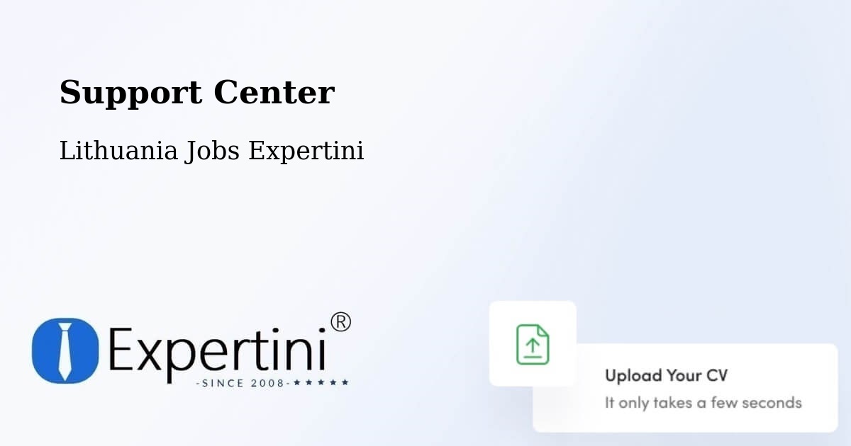 Support Services – Vilnius - Lithuania Jobs Expertini